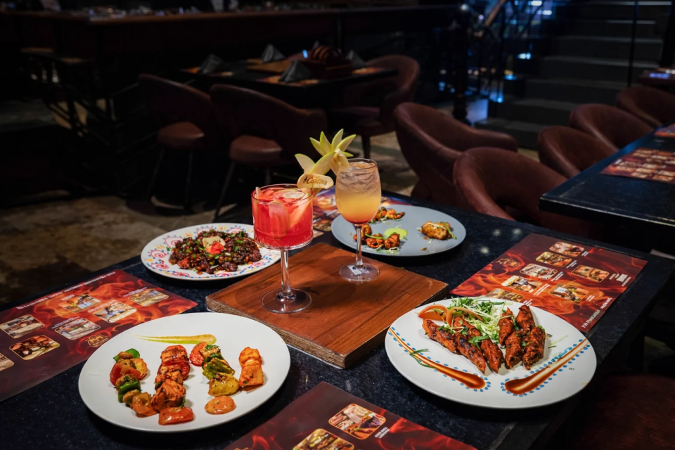 Late-night snacks at Retro Street Bar in Frisco featuring shareable bar food and drinks